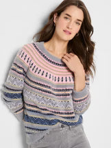 Load image into Gallery viewer, Nic+Zoe Petite Cozy Fairisle Sweater