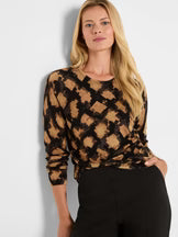 Load image into Gallery viewer, Nic+Zoe Petite Glowy Check Sweater