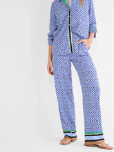 Load image into Gallery viewer, Nic+Zoe Petite Mosaic Trimmed Wide Leg Pant