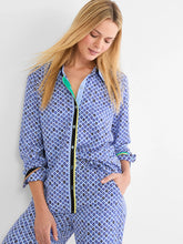 Load image into Gallery viewer, Nic+ Zoe Petite Mosaic Trimmed Shirt
