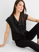 Load image into Gallery viewer, Nic+Zoe Drape Neck Gloss Tee
