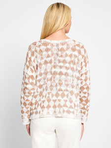 Nic+Zoe Petite Diamond Texture Sweater