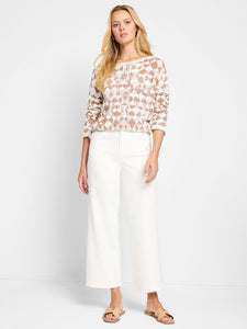 Nic+Zoe Petite Diamond Texture Sweater