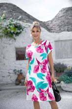 Load image into Gallery viewer, OFV French Terry Floral Dress
