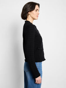 Nic+Zoe Petite Fringe Mix Jacket