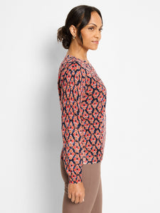 Nic +Zoe Petite Harvest Ikat  Sweater