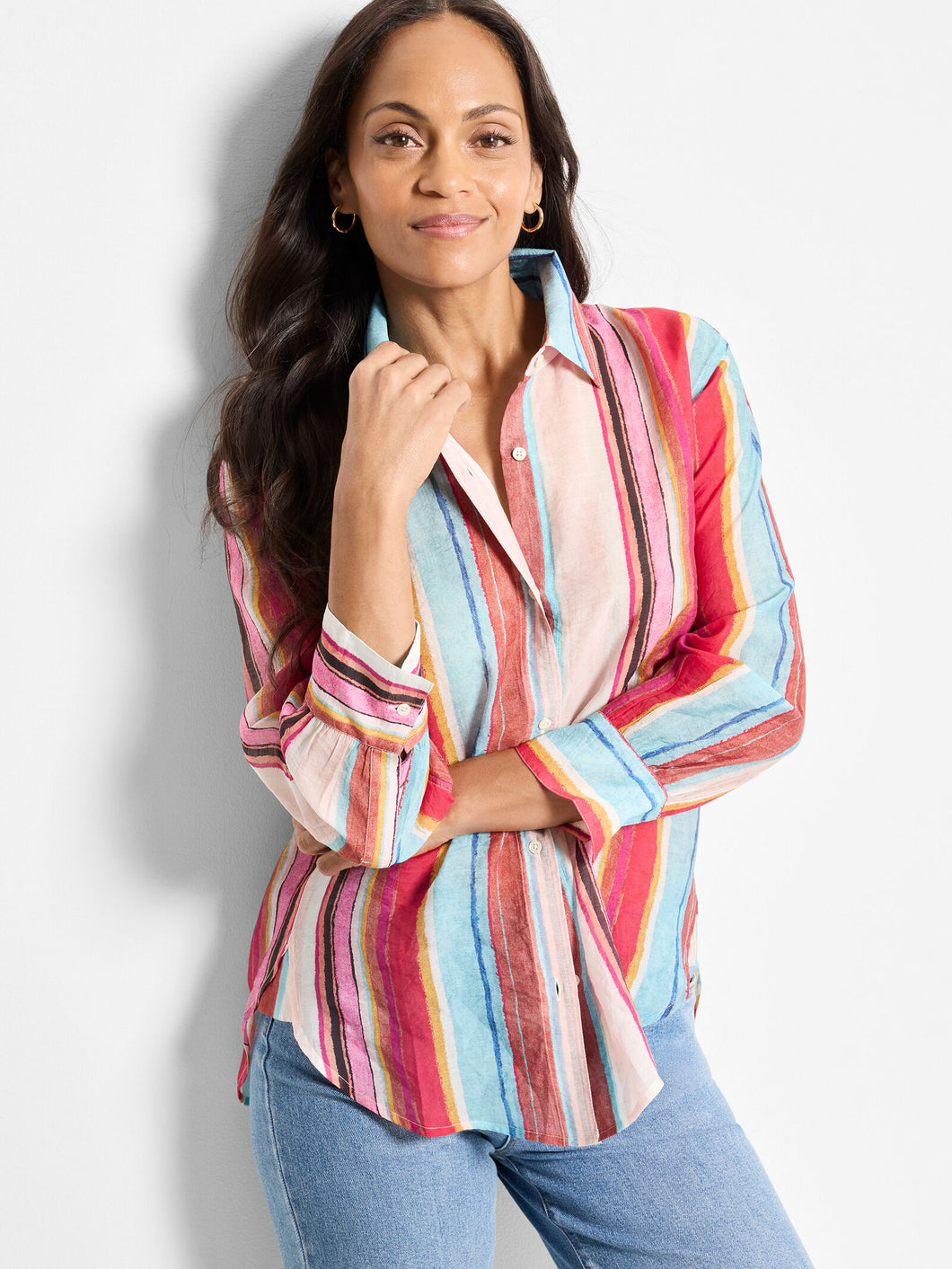 Nic+Zoe Petite Horizon Breeze Shirt