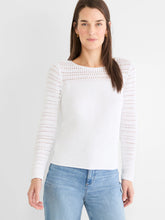 Load image into Gallery viewer, Nic+Zoe Petite Placed Pointelle Sweater
