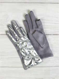 Grand Shiny puffer gloves