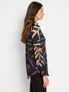 Nic+Zoe Petite Midnight Fern Blouse