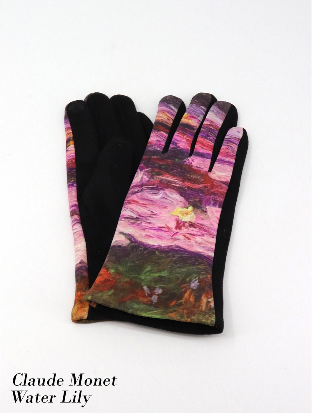 Grand Monet Waterlily print gloves