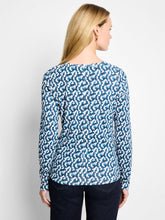 Load image into Gallery viewer, Nic+Zoe Petite Printed Boat Neck top
