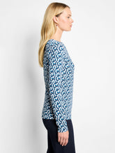 Load image into Gallery viewer, Nic+Zoe Petite Printed Boat Neck top
