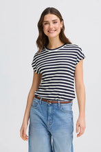 Load image into Gallery viewer, Fransa Short Sleeve Striped Tee
