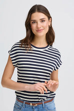 Load image into Gallery viewer, Fransa Short Sleeve Striped Tee
