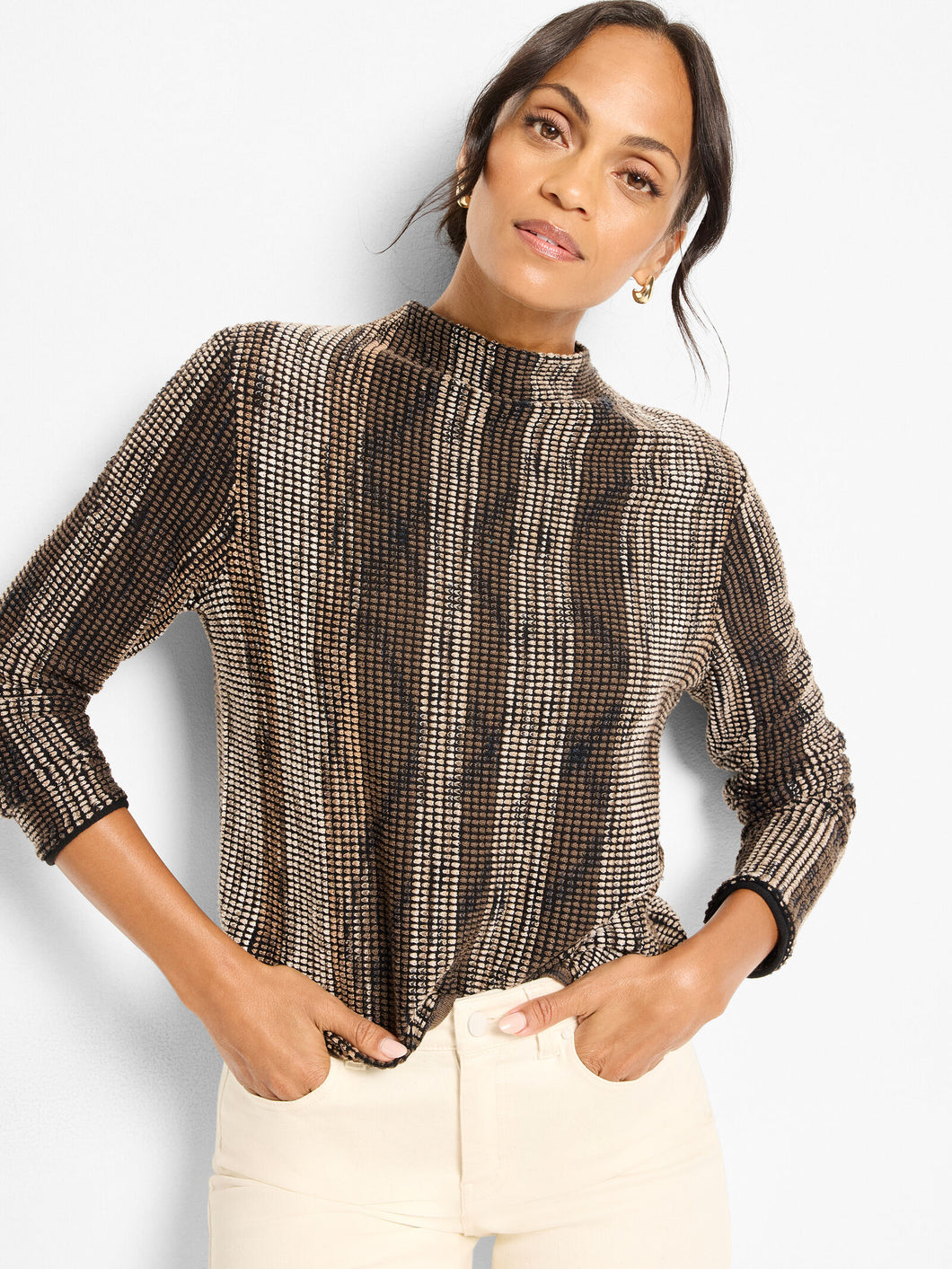 Nic+Zoe Petite Ombre Knit Sweater
