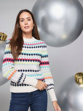 Load image into Gallery viewer, Nic+Zoe Petite Pattern Stitch Waffle Sweater
