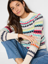 Load image into Gallery viewer, Nic+Zoe Petite Pattern Stitch Waffle Sweater
