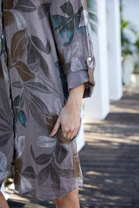 OFV Pia Linen Shirtdress