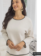Load image into Gallery viewer, OFV Horizon Striped Ribbed Sweater
