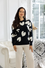 Load image into Gallery viewer, OFV Delilah Beaded Heart Sweater
