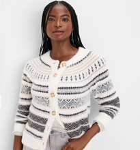 Load image into Gallery viewer, Nic+ Zoe Petite Fairisle Cardigan
