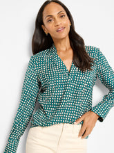 Load image into Gallery viewer, Nic+Zoe Petite Shadow Dot Blouse
