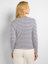 Load image into Gallery viewer, Nic+Zoe Petite Striped Cotton Cardigan
