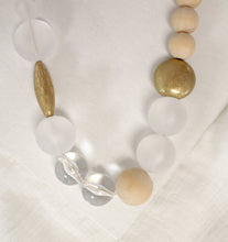 Load image into Gallery viewer, By Chance Long Necklace Wooden beads
