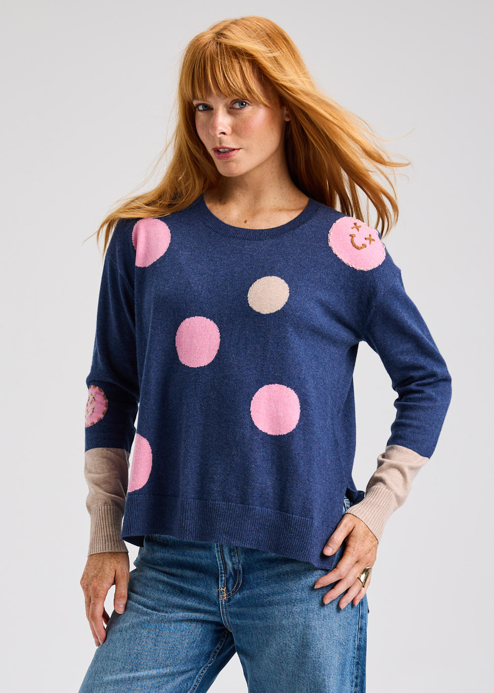 Zaket & Plover Spots Intarsia Sweater