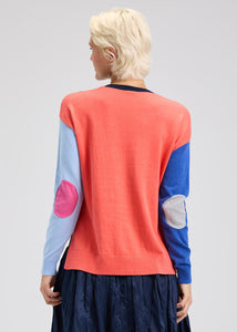 Zaket & Plover Elbow Intarsia Sweater