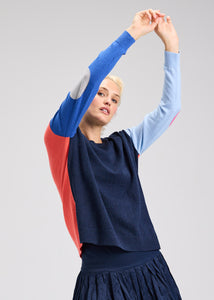 Zaket & Plover Elbow Intarsia Sweater