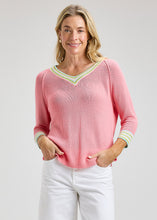 Load image into Gallery viewer, Zaket &amp; Plover Crochet Trim Top
