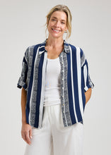 Load image into Gallery viewer, Zaket &amp; Plover Short Sleeve Stripe Shirt
