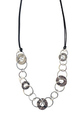 Load image into Gallery viewer, Long Necklace with Silver Circles
