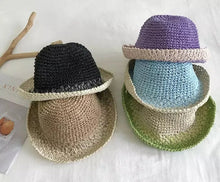 Load image into Gallery viewer, Pathz 2 Tone Straw Bucket Hat
