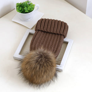 Pathz Ribbed Pom Pom Hat